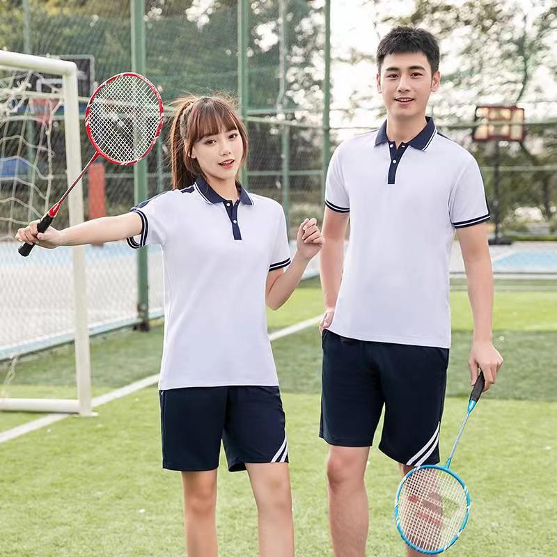 Fashion short-sleeved lapel shorts sports school uniform KI2-8818 shorts suit