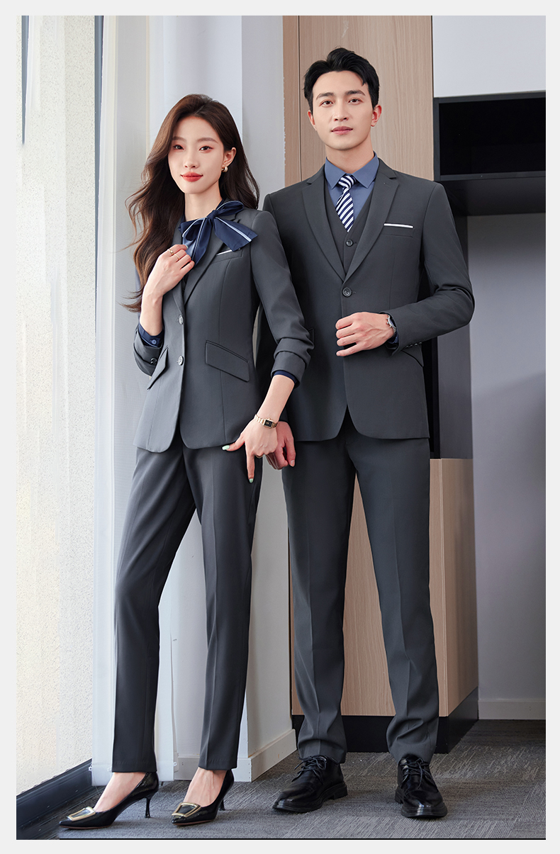 Professional business suit women double button thick serge suit jacket DY1-YR610 double button women jacket