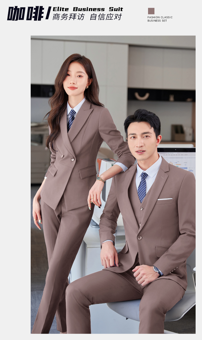 Professional business suit women one-button thickened serge suit vest DY1-YR610 one-button female vest