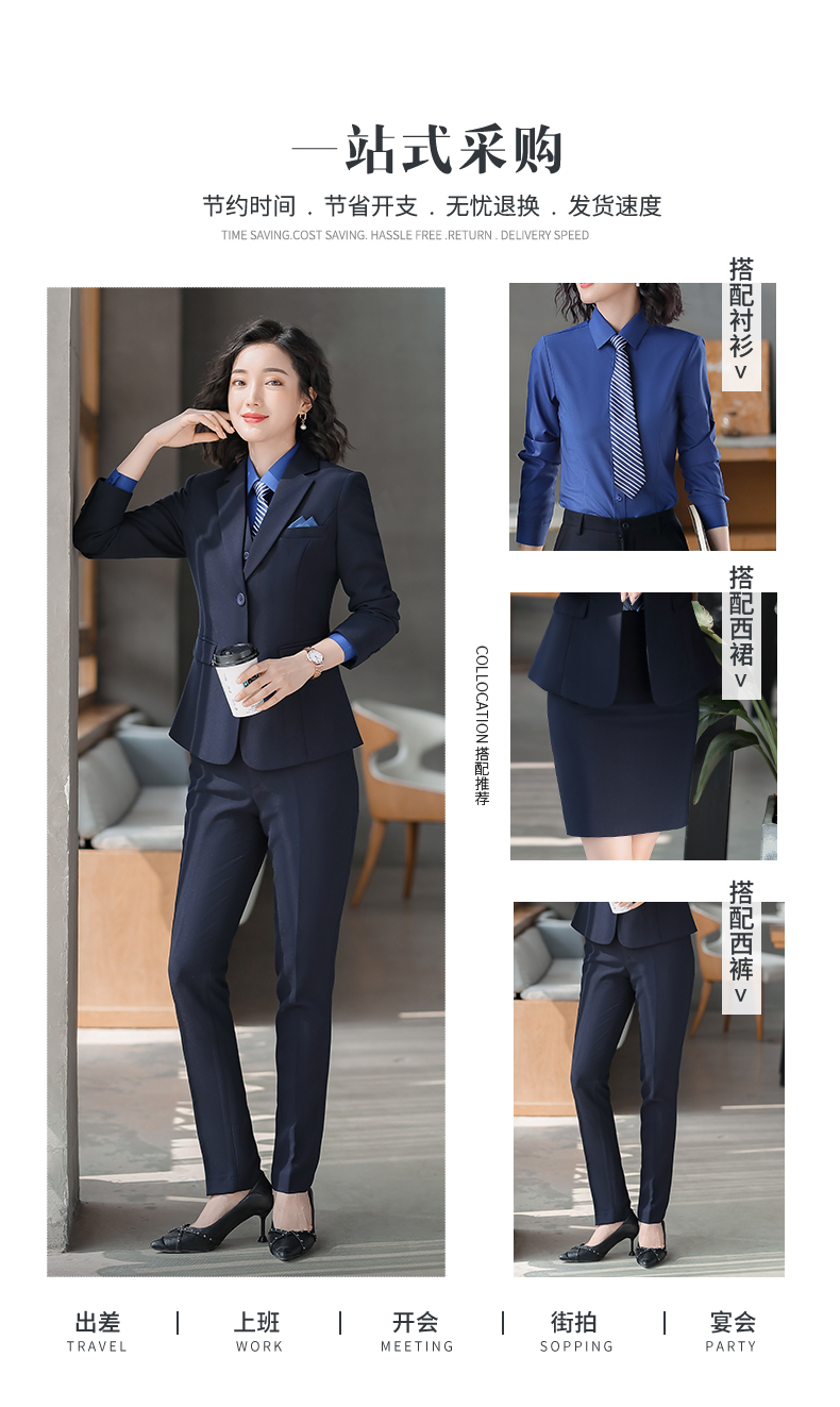 Casual straight professional trousers for women DY1-9018