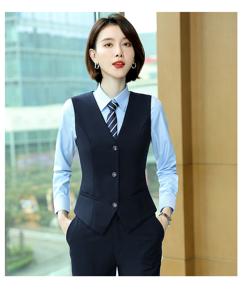 Business professional wear serge fabric women vest DZ1-serge vest women