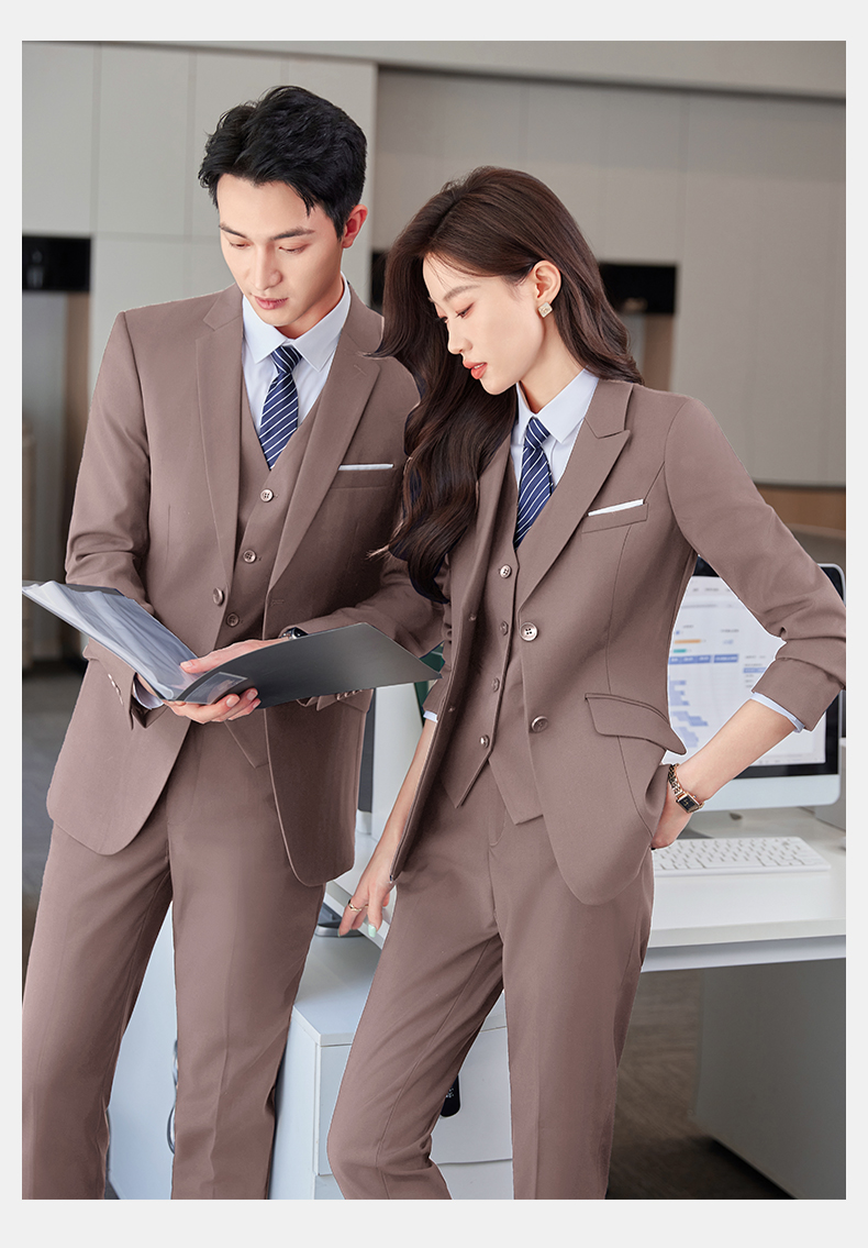 Professional business suit women double button thick serge suit jacket DY1-YR610 double button women jacket