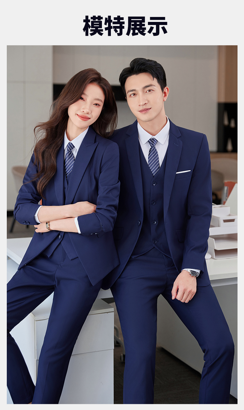 Professional business suit men one-button thickened serge suit two-piece suit DY1-YR610 one-button men jacket + trousers