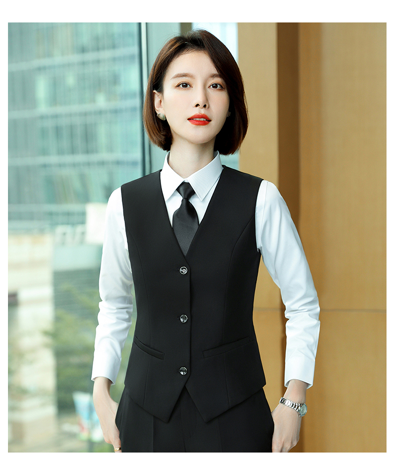 Business professional wear serge fabric women vest DZ1-serge vest women