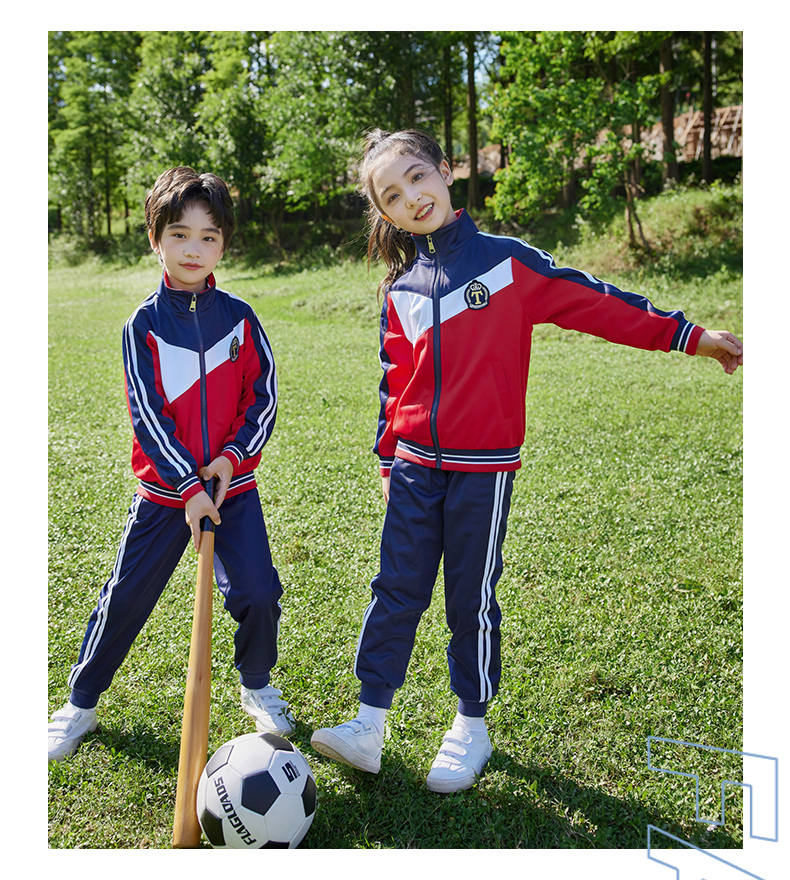 Autumn and winter suit sports elementary school long sleeve school uniform two-piece suit 894-2256 (without badge)