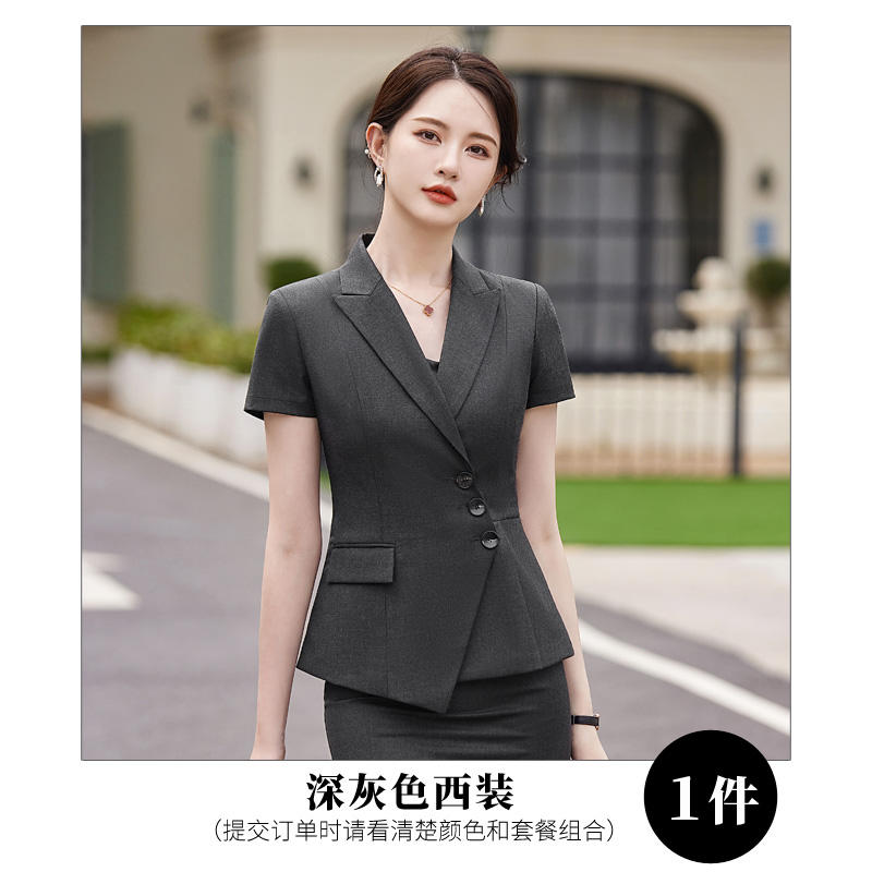 Anti-wrinkle skin-friendly slim waist urban commuting suit jacket 114-3022