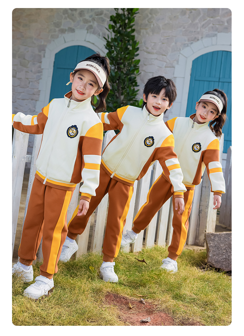 Sports style school uniform female four-piece suit 455-9383