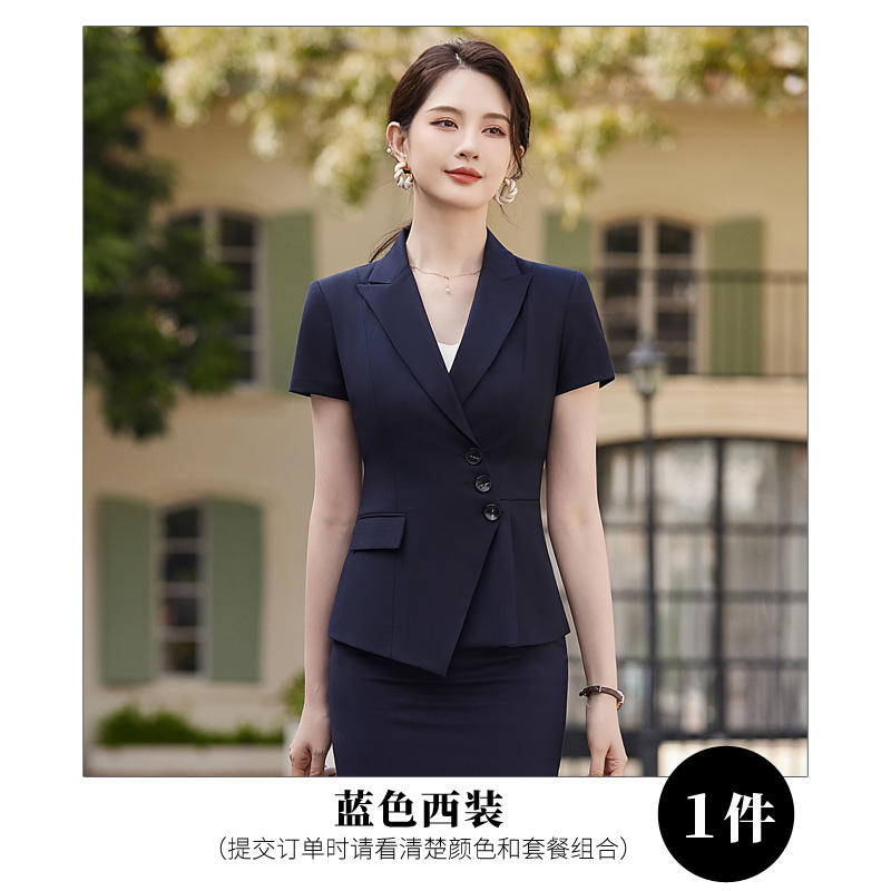 Anti-wrinkle skin-friendly slim waist urban commuting suit jacket 114-3022