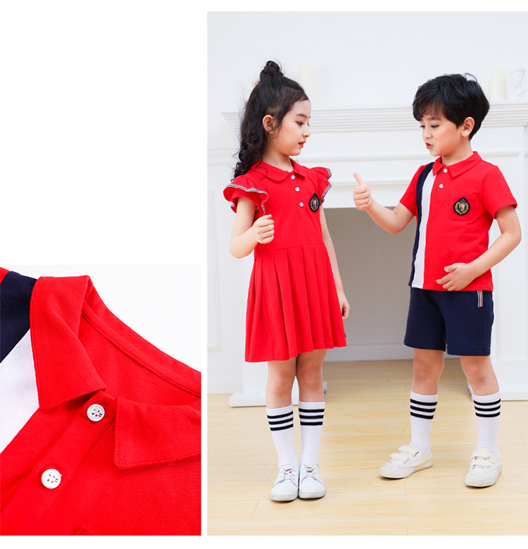 Kindergarten uniform children teacher short-sleeved suit 894-2026 (without label)