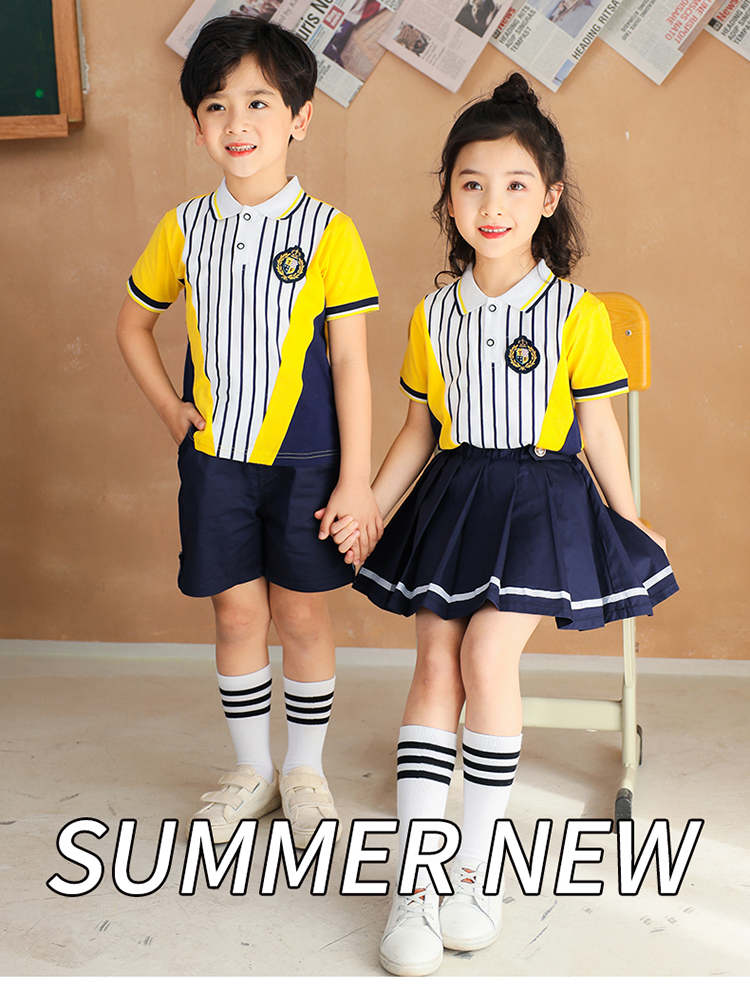 Cotton kindergarten sportswear short-sleeved suit 894-2037 (without label)