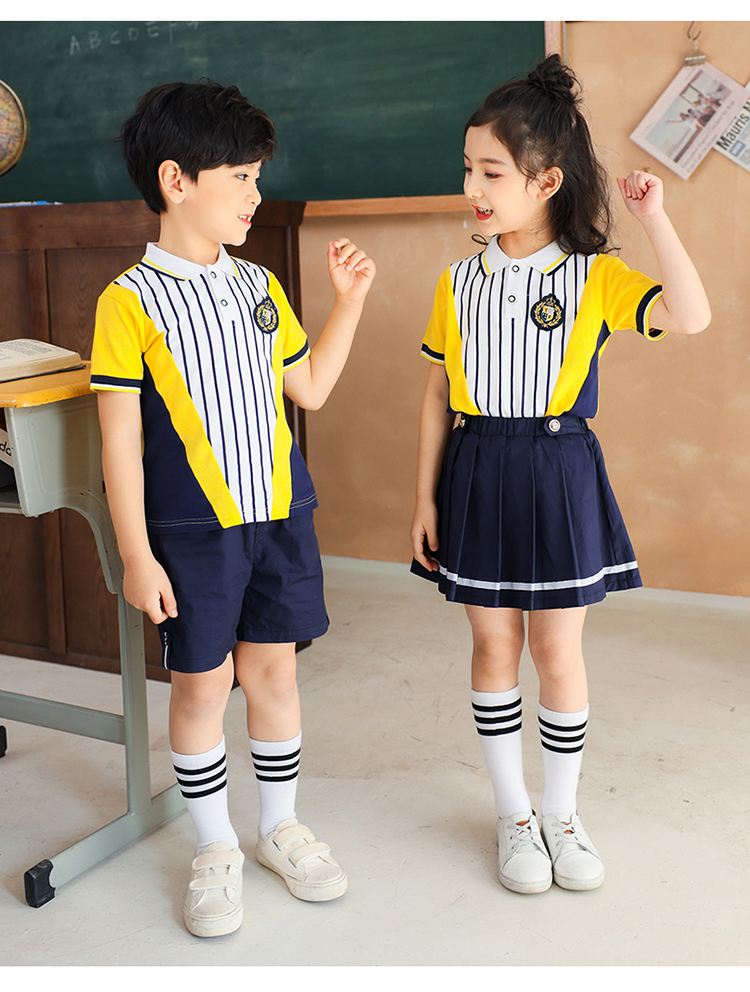 Cotton kindergarten sportswear short-sleeved suit 894-2037 (without label)