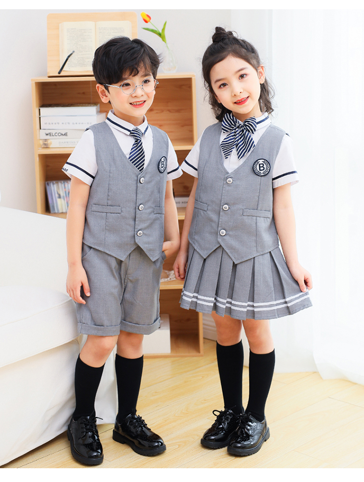 British style school uniforms performance clothes children shorts skirt 894-2046 shorts skirt