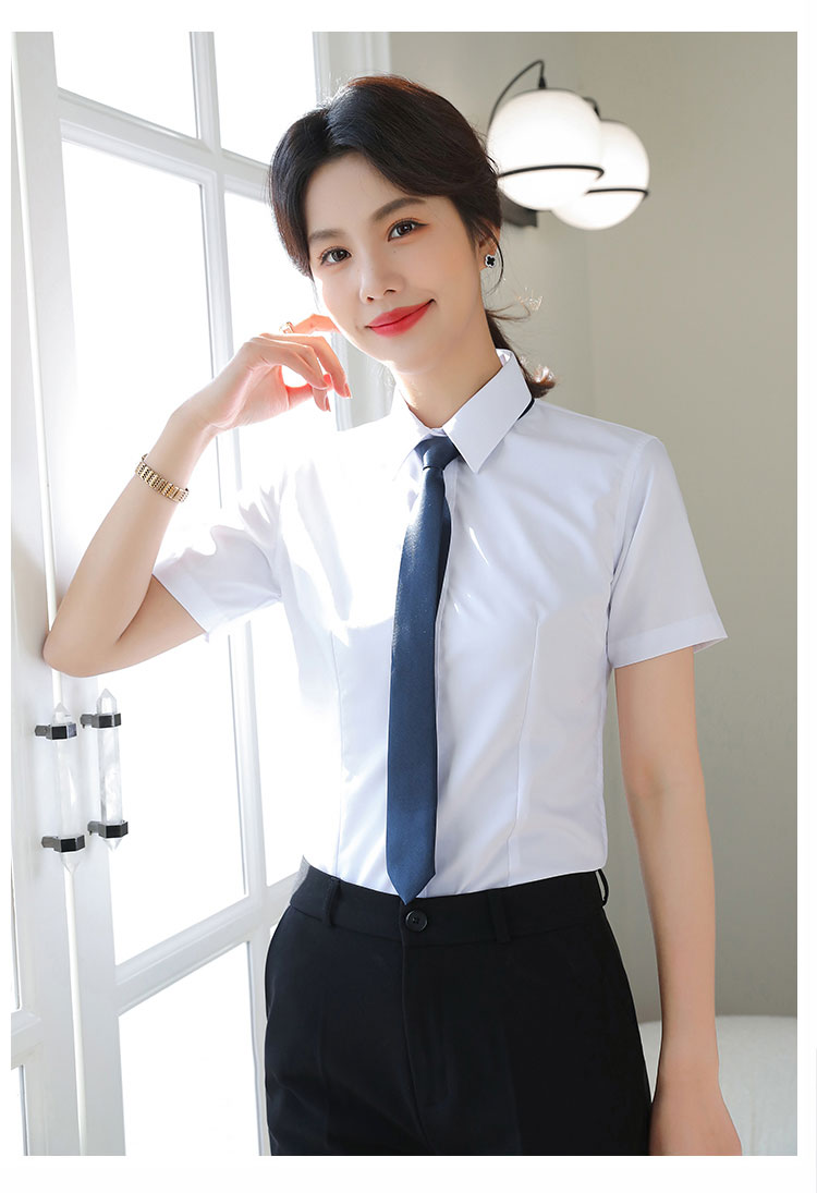 Modal professional ladies short-sleeved lining 111-983 short-sleeved shirt female