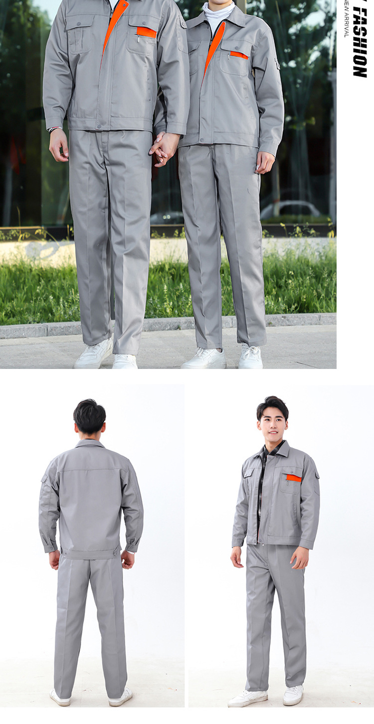 Full process polyester cotton thick yarn card workwear suit HBY-T2701-T2706 suit