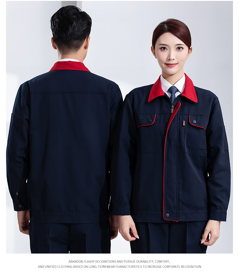 Fashionable long-sleeved work clothes tops H30-H010