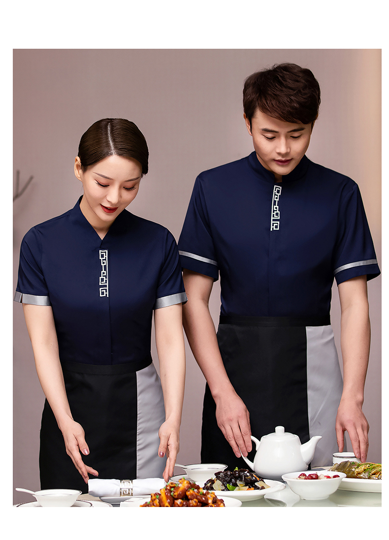 Yibuqingyun short-sleeved waiter work clothes H33-TL3036