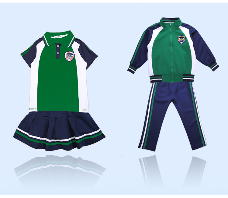 Primary school student uniform sports class uniform summer suit 737-8114