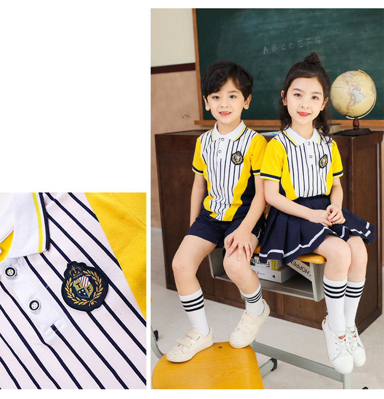 Cotton kindergarten sportswear short-sleeved suit 894-2037 (without label)