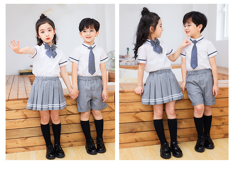 British style school uniforms performance clothes children shorts skirt 894-2046 shorts skirt