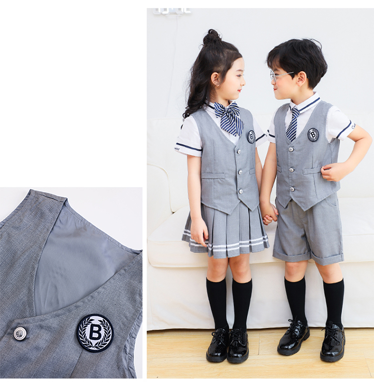 British style school uniforms performance clothes children shorts skirt 894-2046 shorts skirt