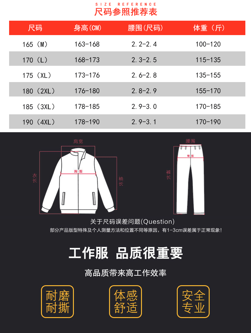 Polyester sanitation suit work suit HBY-T6606 suit