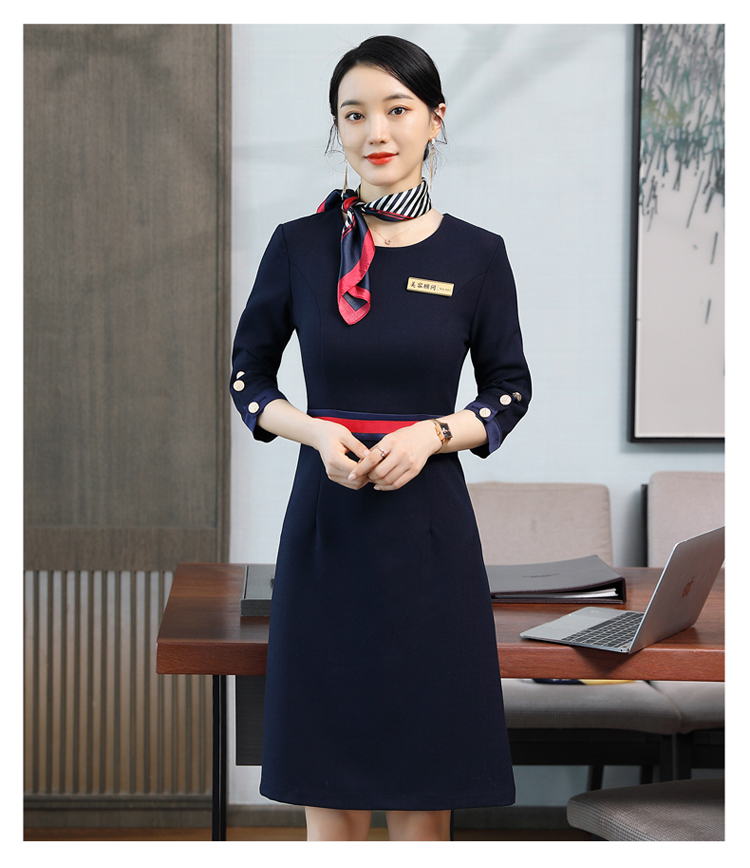 Workplace commuting waist professional dress for women DL1-532 dress