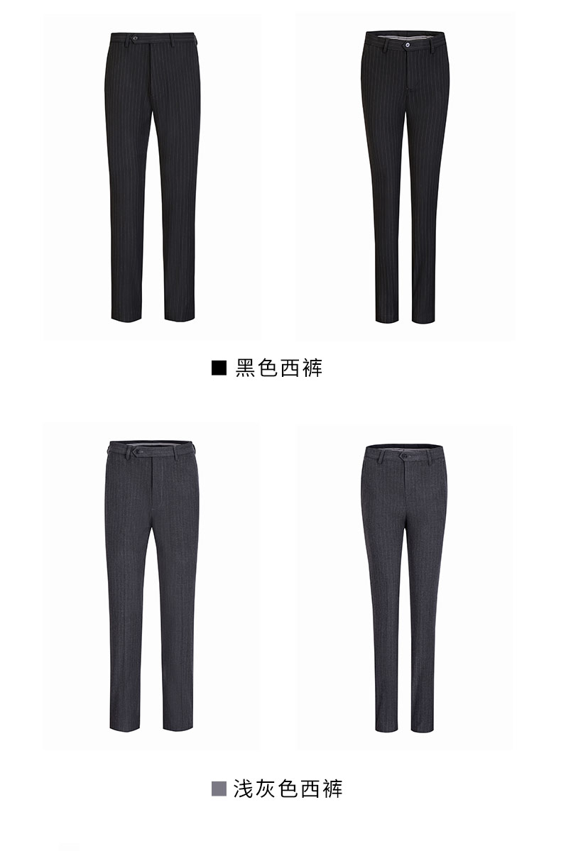 Exquisitely tailored striped suit trousers 81-8891 trousers for men