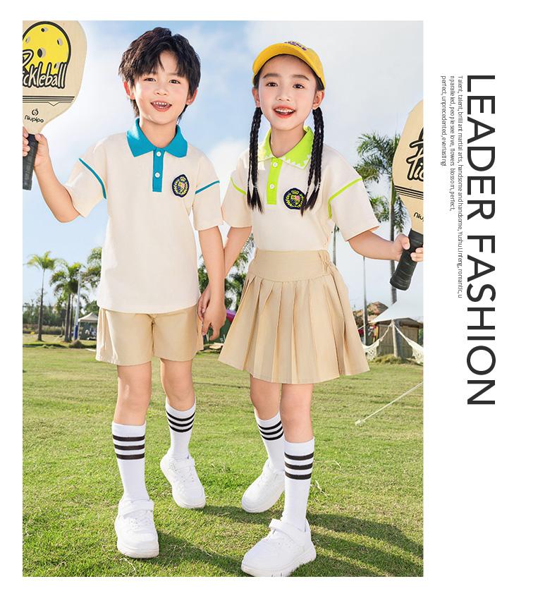 Breathable and skin-friendly apricot lapel youth campus suit Z13-D99