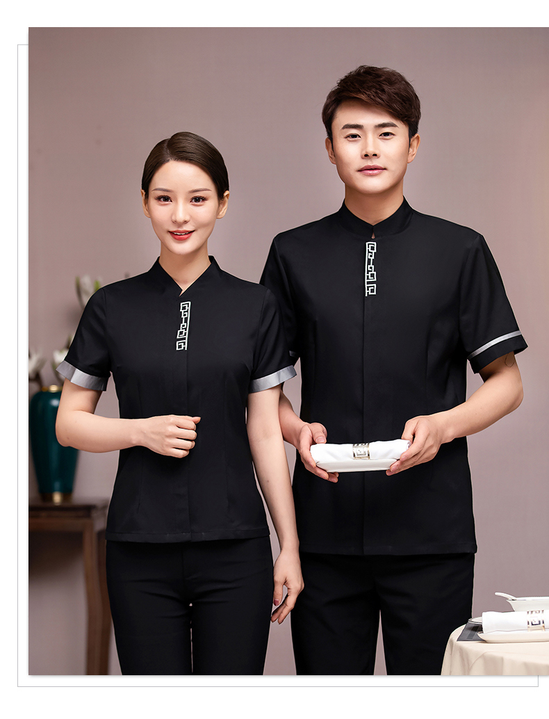 Yibuqingyun short-sleeved waiter work clothes H33-TL3036