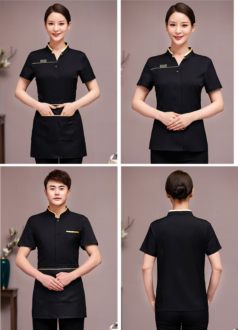 First-line Yuanbao short-sleeved waiter work clothes H33-TL3043