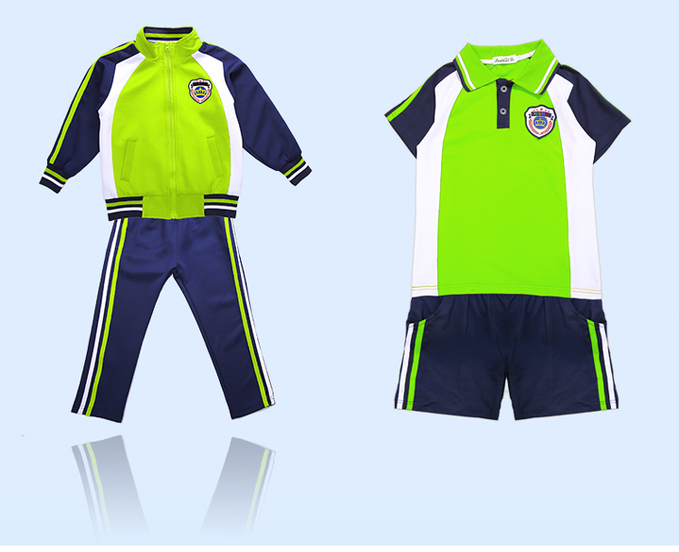 Primary school student uniform sports class uniform summer suit 737-8114