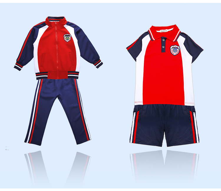 Primary school student uniform sports class uniform summer suit 737-8114