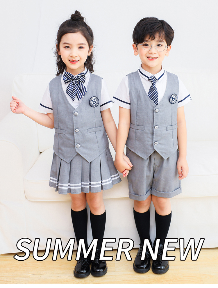 British style school uniforms performance clothes children shorts skirt 894-2046 shorts skirt