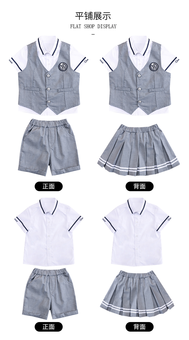 British style school uniforms performance clothes children shorts skirt 894-2046 shorts skirt