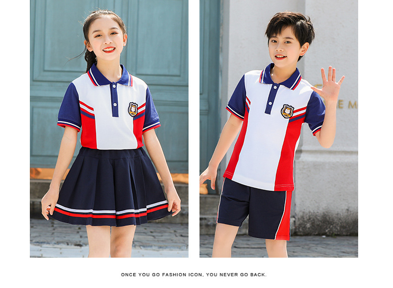 British college style primary school student class uniform sports children clothing suit H18-2023-11