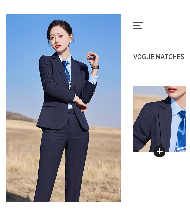 400g color-spun four-sided stretch casual one-button suit jacket 129-6388 single-button jacket for women