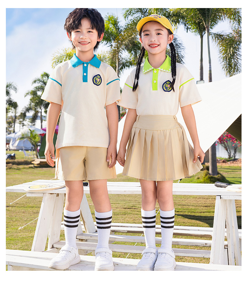 Breathable and skin-friendly apricot lapel youth campus suit Z13-D99