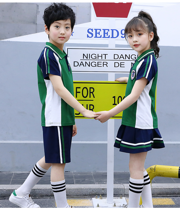 Primary school student uniform sports class uniform summer suit 737-8114