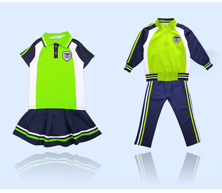 Primary school student uniform sports class uniform summer suit 737-8114