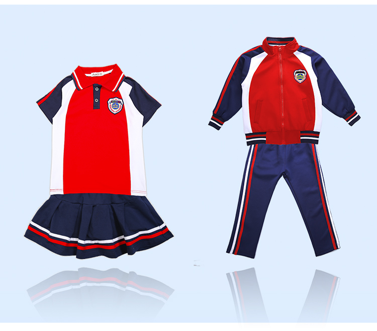 Primary school student uniform sports class uniform summer suit 737-8114