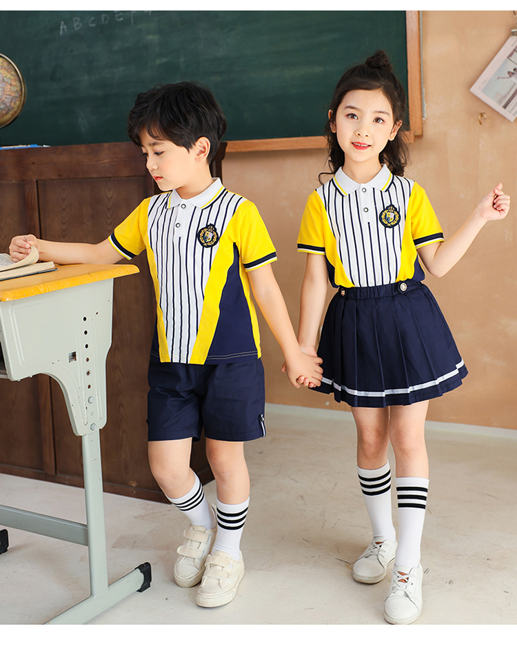 Cotton kindergarten sportswear short-sleeved suit 894-2037 (without label)