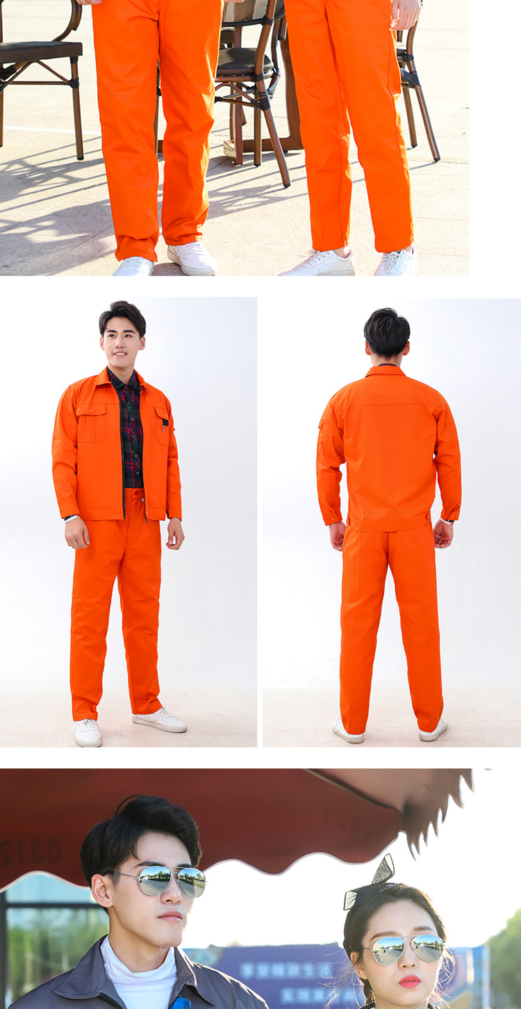 Full process polyester cotton thick yarn card workwear suit HBY-T2701-T2706 suit