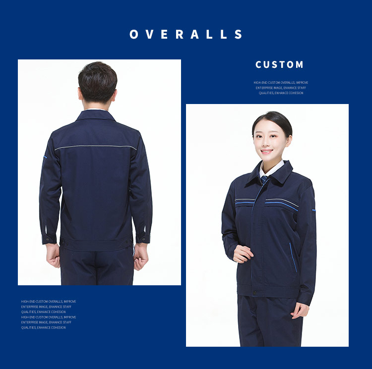 Full process polyester cotton thick yarn long sleeve work clothes G06-1608 suit