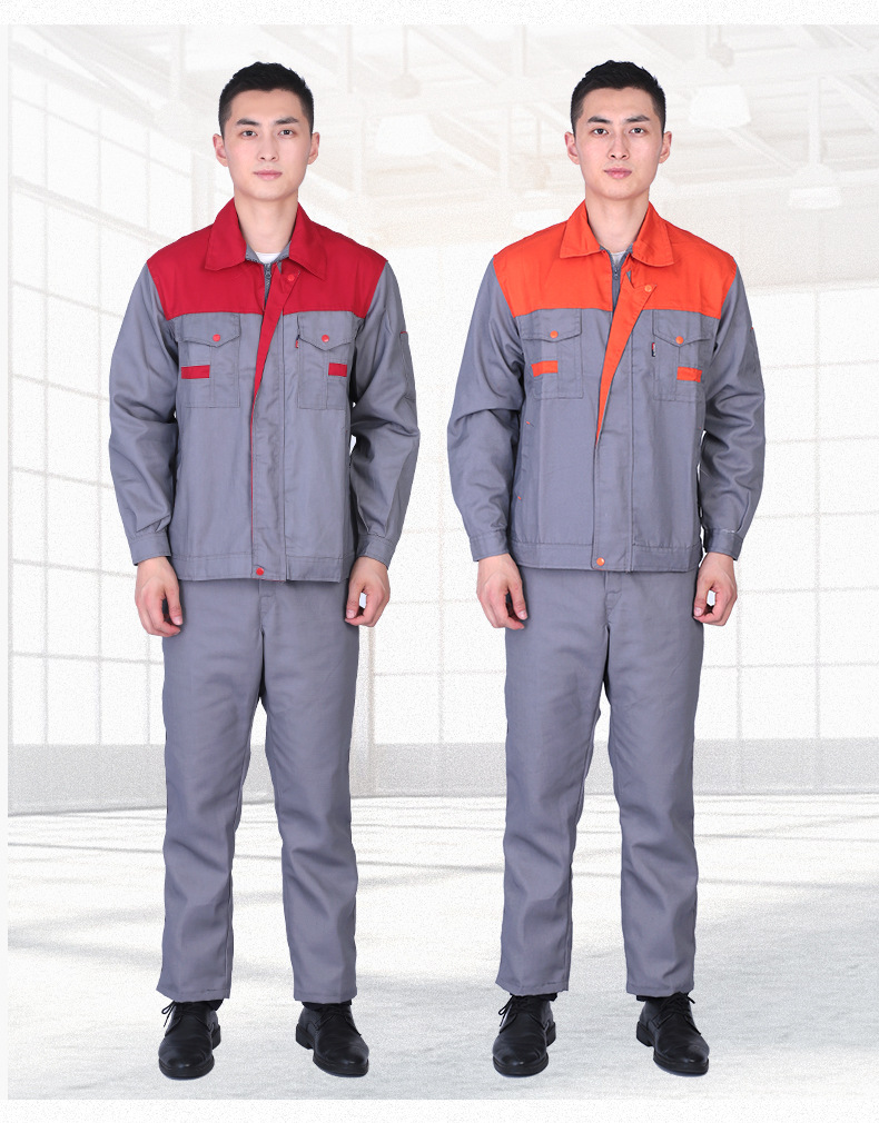 Suit long-sleeved shoulder-stitched labor protection clothing men and women work clothes tops L14-776 tops