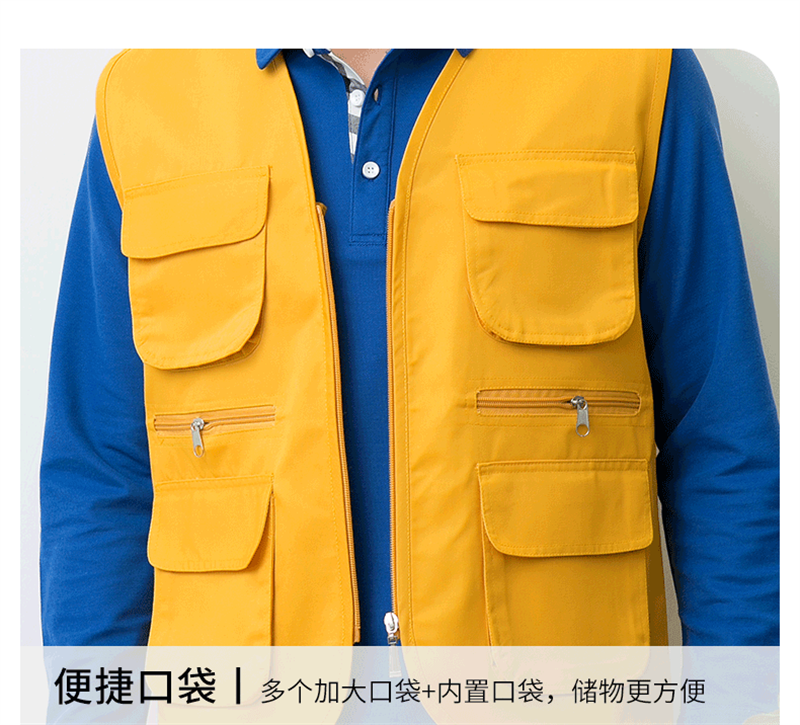 Multi-pocket vest work clothes H30-H048