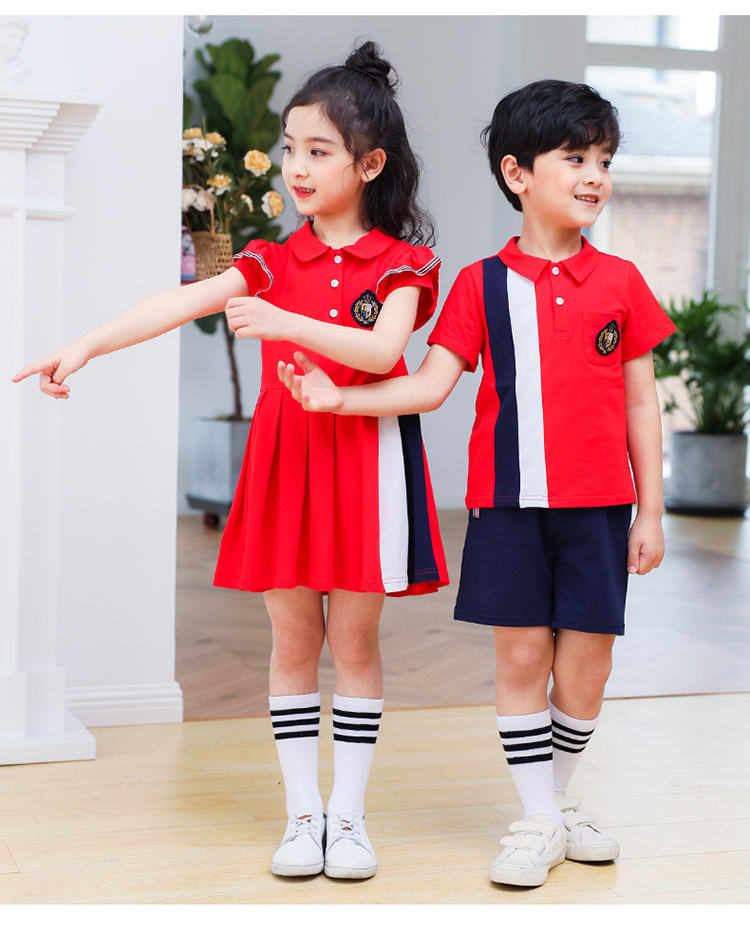 Kindergarten uniform children teacher short-sleeved suit 894-2026 (without label)