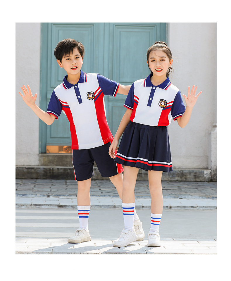 British college style primary school student class uniform sports children clothing suit H18-2023-11