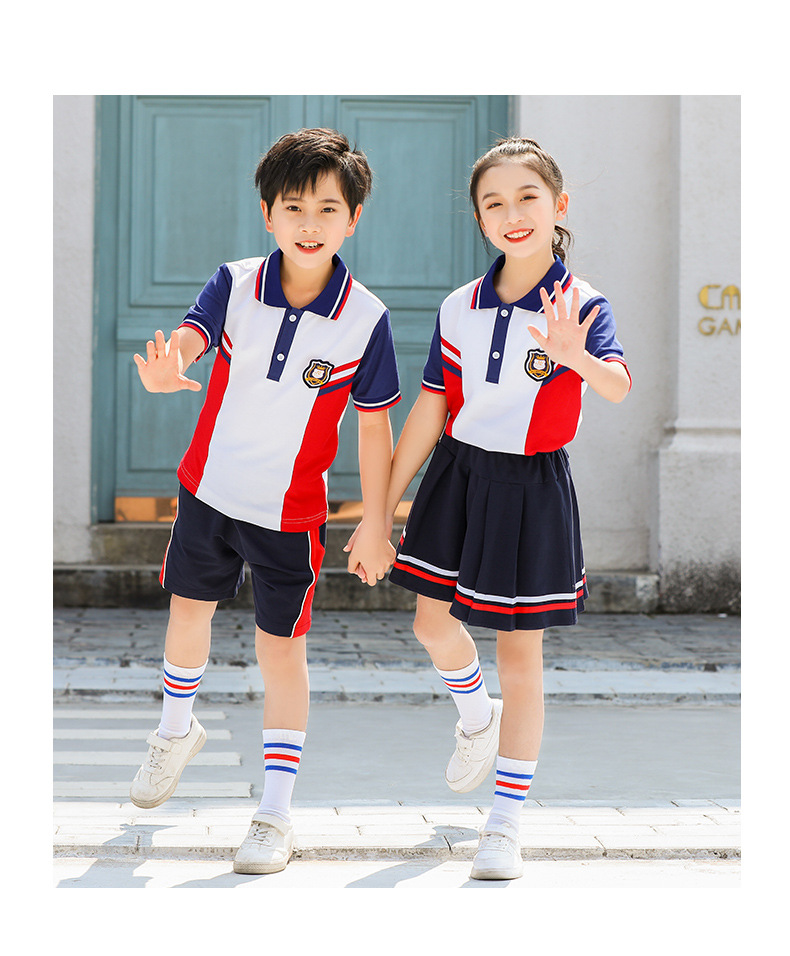 British college style primary school student class uniform sports children clothing suit H18-2023-11