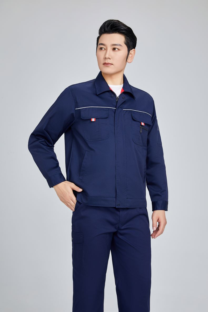 Anti-static thick gauze mesh long-sleeved workwear labor protection clothing tops 91-6601 tops