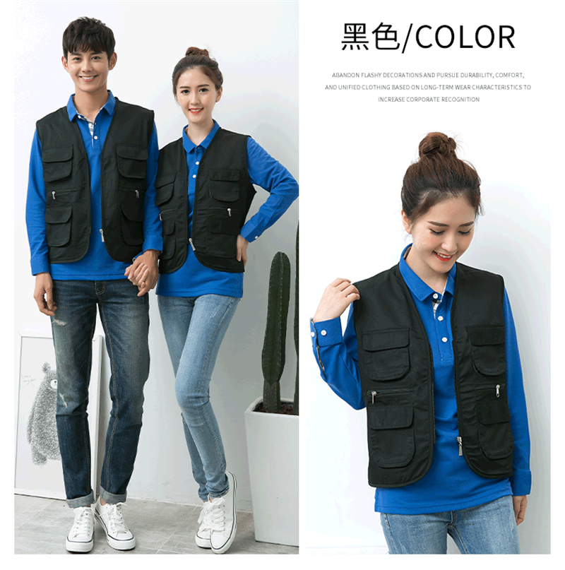 Multi-pocket vest work clothes H30-H048